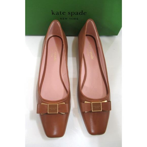 Kate Spade New York Bowdie Ballet Flat Shoes Pointed Square Toe Size 9 - Picture 6 of 10